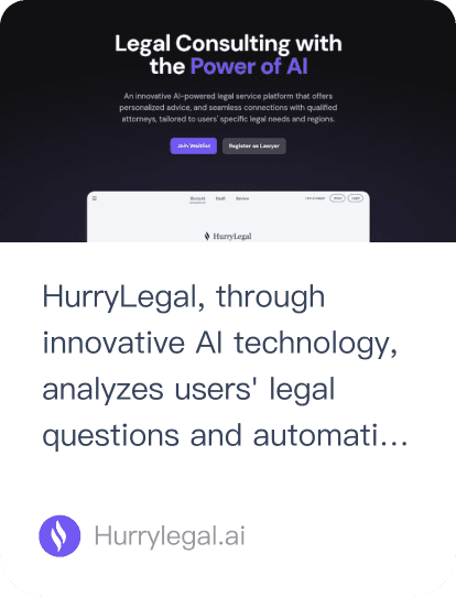 Capture — HurryLegal AI legal consulting platform